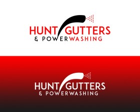 Hunt Gutters &amp; Powerwashing entry by Sandymanme