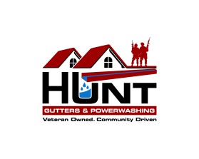 Hunt Gutters &amp; Powerwashing entry by SplashBucket