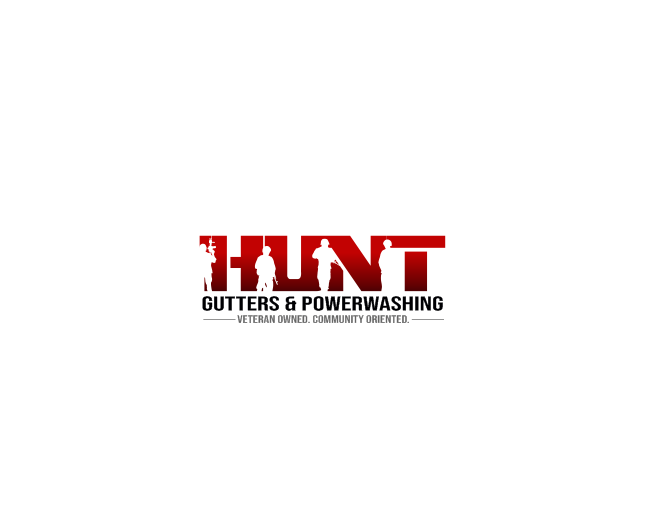 Logo Design for Hunt Gutters & Powerwashing