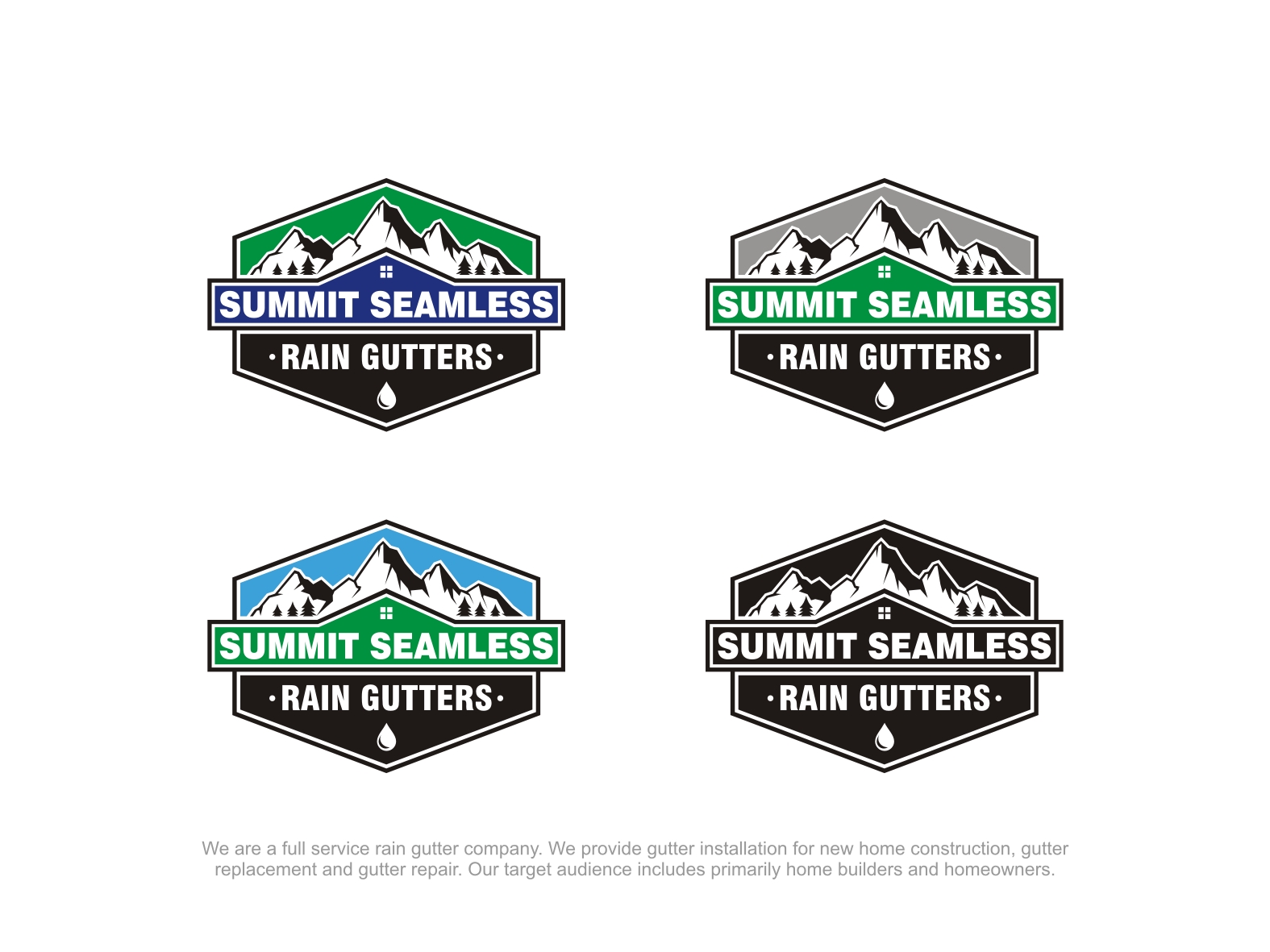 Logo Design for Summit Seamless Rain Gutters