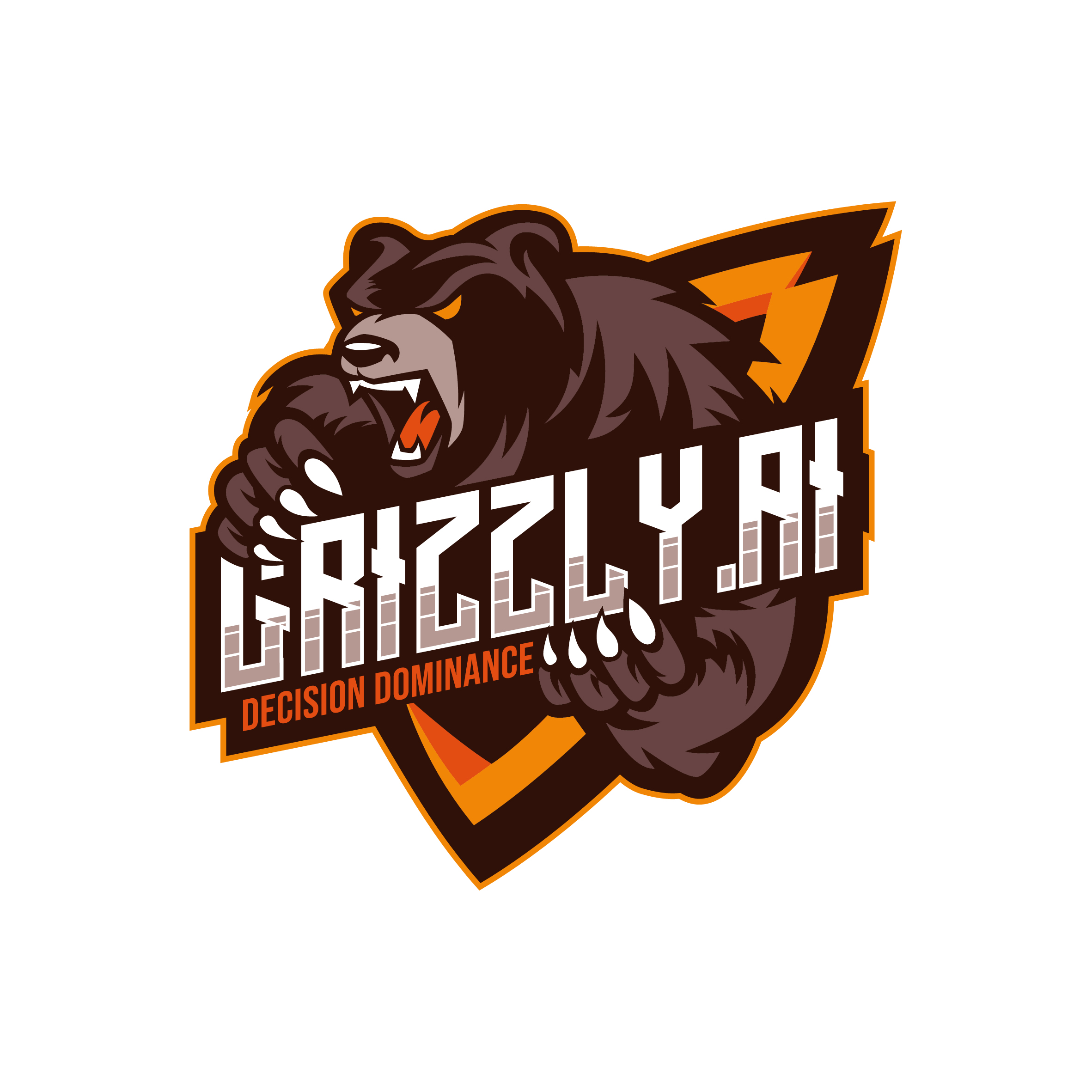 Cool Grizzly Bear Logo