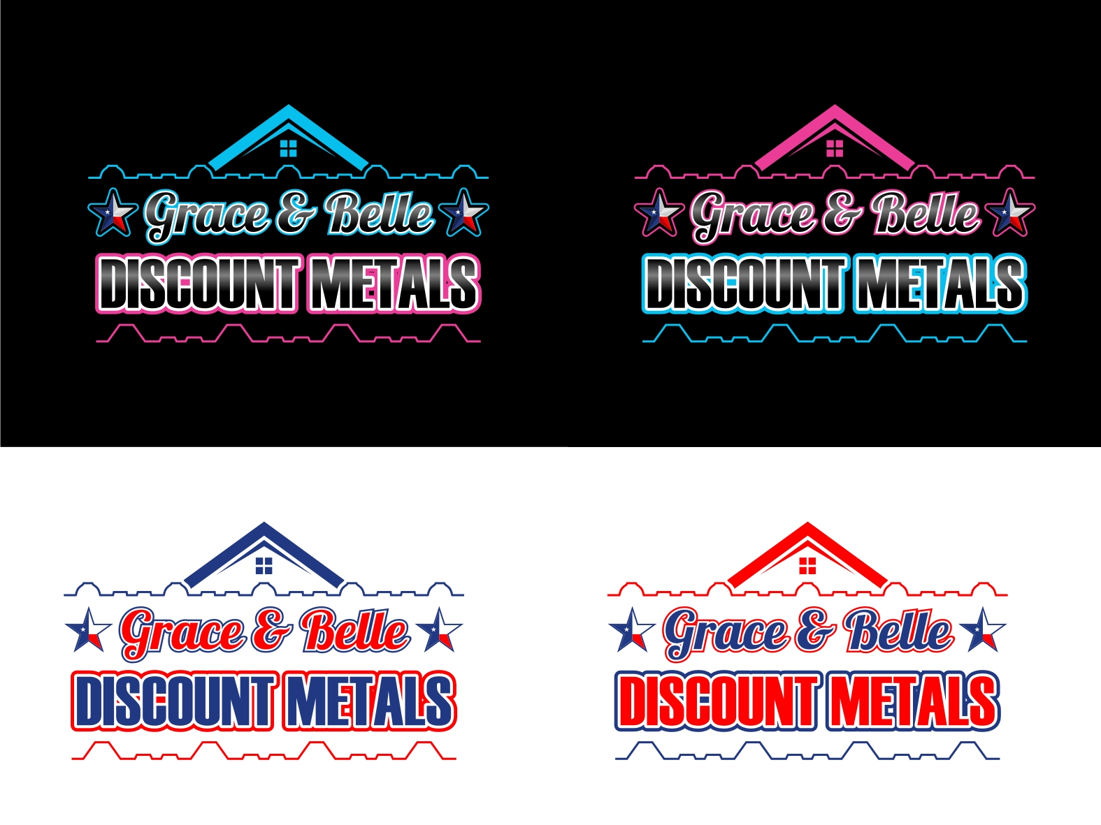 Logo Design for Grace & Belle Discount Metals