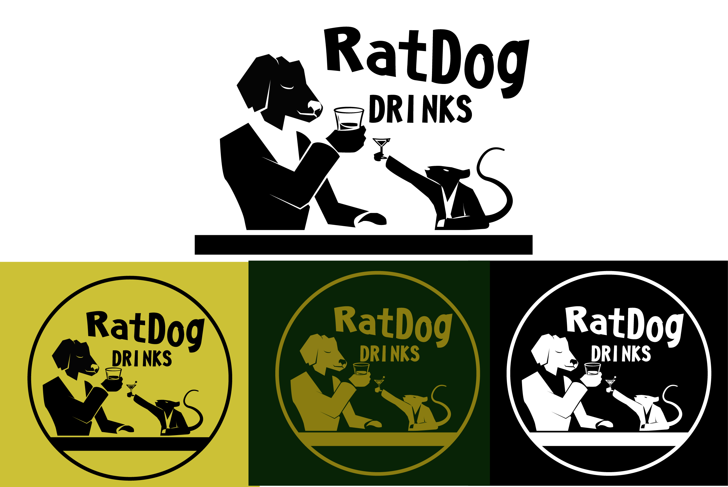 Logo Design for Rat Dog Drinks