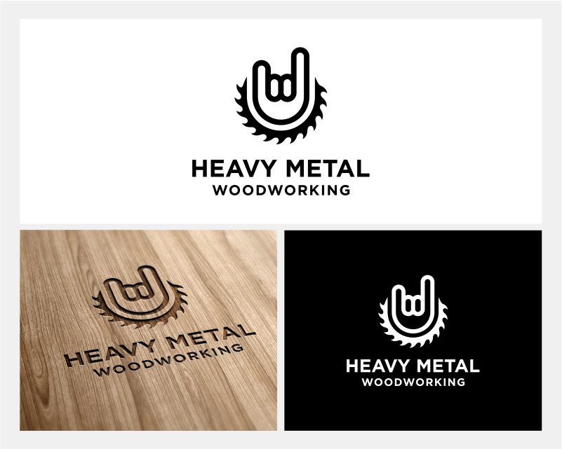 Logo Design for Heavy Metal Woodworking
