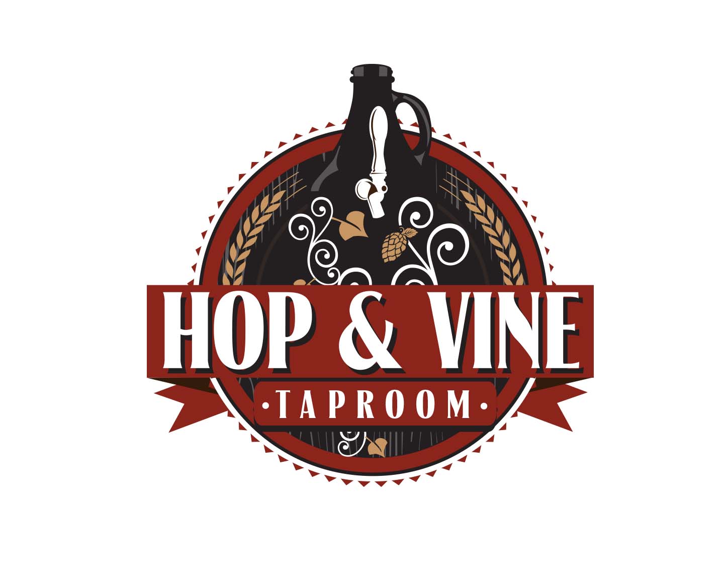 Logo Design entry 2195461 submitted by quimcey to the Logo Design for Hop & Vine Taproom run by CRasmussen