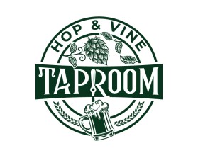 Hop &amp; Vine Taproom entry by plexdesign