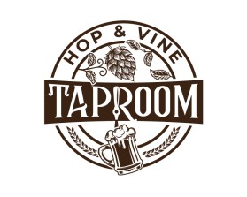 Hop &amp; Vine Taproom entry by plexdesign