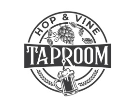 Hop &amp; Vine Taproom entry by plexdesign