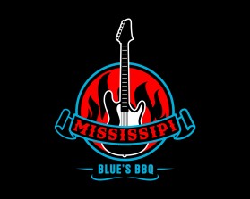 Mississippi Blue's BBQ entry by Antok Grafix